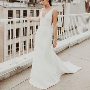 Wedding Dress: Sarah Seven Belmont Gown - Size 4